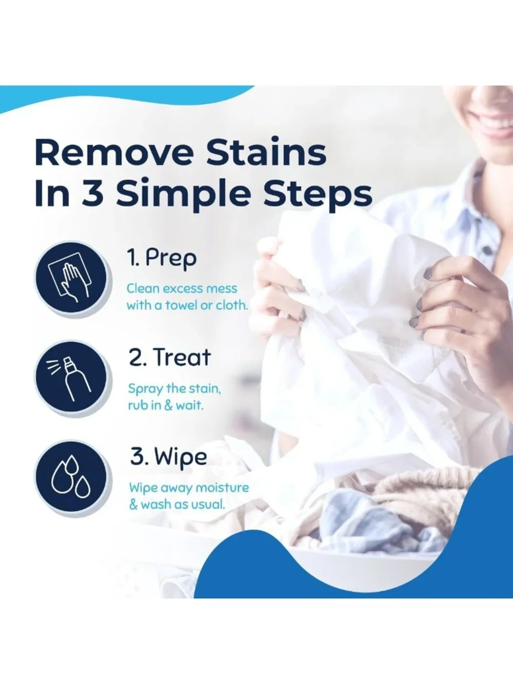Stain Remover Spray for Baby & Newborn, 16 Oz - Cleans Food, Grease, Coffee